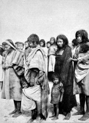 Bororo Women, showing Method of carrying Children.