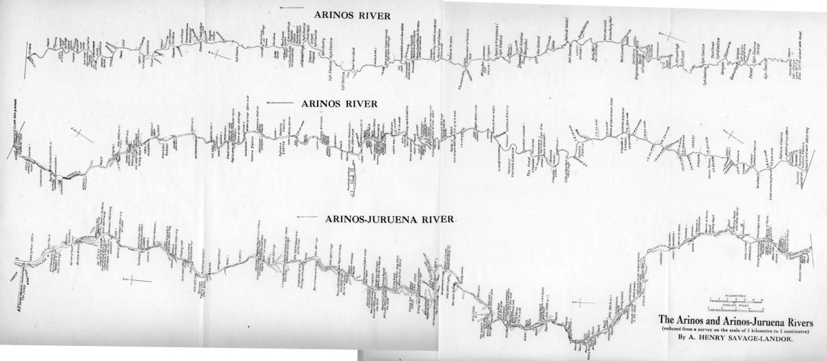 Map showing the Arinos and Arinos-Juruena Rivers.