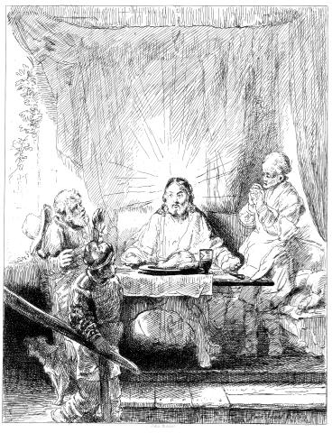CHRIST AND HIS DISCIPLES AT EMMAUS