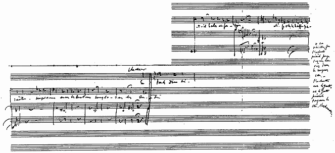 Illustration: Fac-Similé d'un Autographe de Bizet.