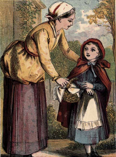 Little Red Riding-Hood sets out to visit her Grandmother.