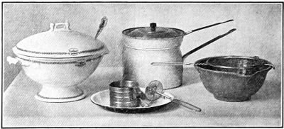 Utensils used for cream soups