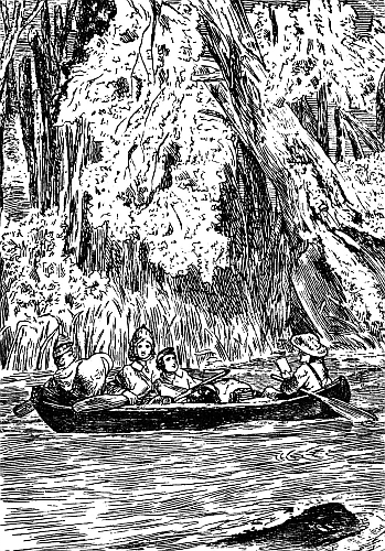 THE YOUNG VOYAGEURS ON THE RED RIVER.