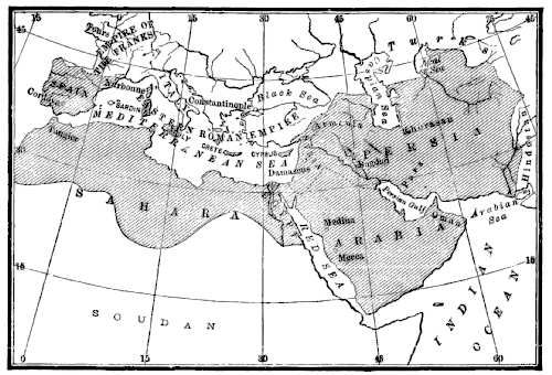 Map of Arabic Conquests