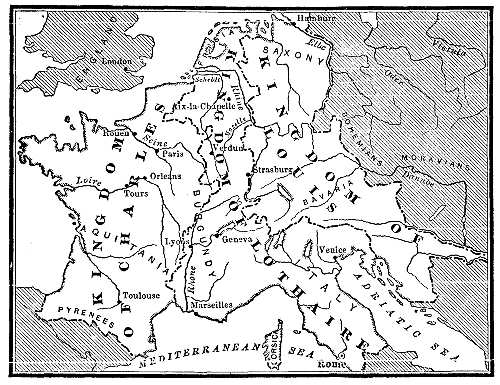 Map of Treaty of Verdun