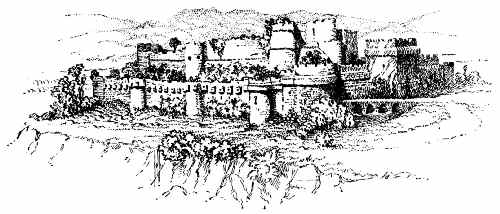 Ruins of a Fortress of the Hospitalers in the Holy Land