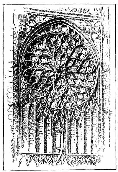 Window in the Cathedral of Sens, France
