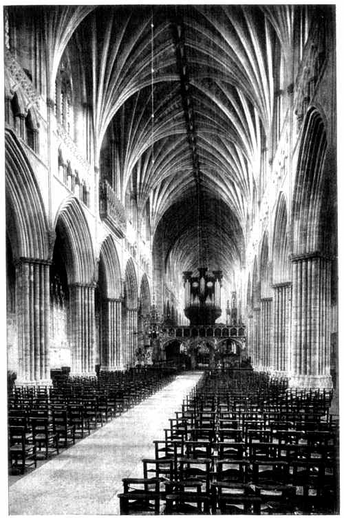 INTERIOR OF EXETER CATHEDRAL