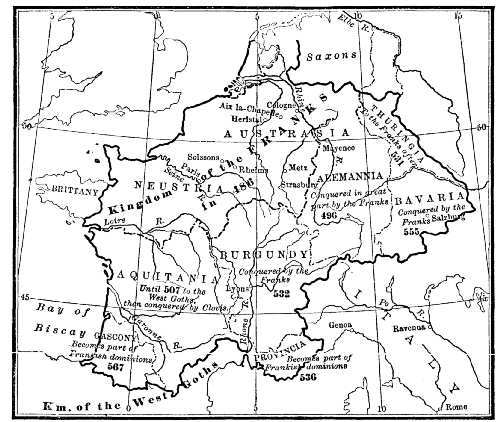 The Dominions of the Franks under the Merovingians