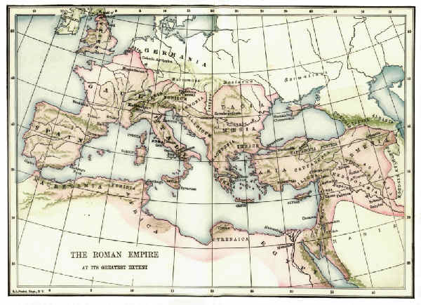 THE ROMAN EMPIRE AT ITS GREATEST EXTENT