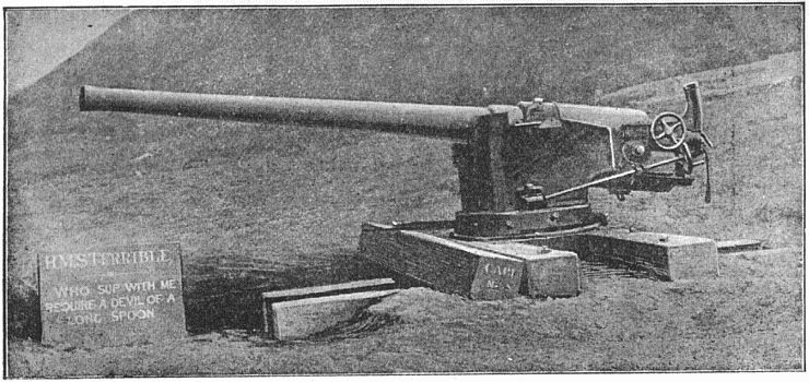 Types of Arms—4.7-Inch Naval Gun on Improvised
Mounting