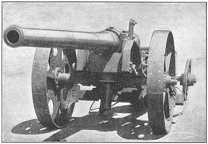 Types of Arms—4.7 Naval Gun on Carriage Improvised
by Capt. Percy Scott of H.M.S. Terrible. Photo by E. Kennard, Market Harborough