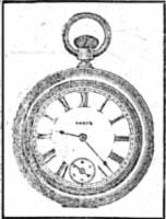 Drawing of a pocket watch