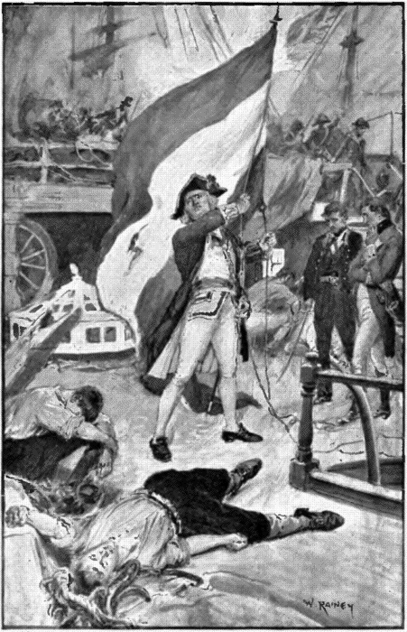 Illustration: “AT LAST HER CAPTAIN WAS COMPELLED TO STRIKE”