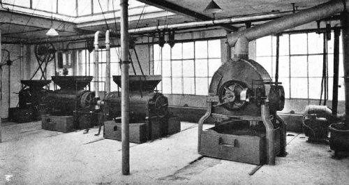 An English Four-Machine Gas Coffee-Roasting Plant