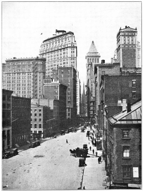 WALL AND FRONT STREETS, NEW YORK, SPRING OF 1922