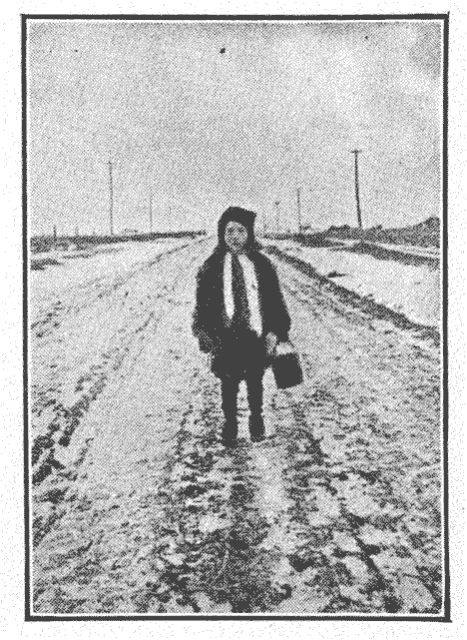 A lonely road to school. No conveyances provided A lonely road to school. No conveyances provided