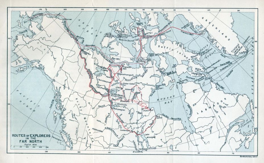 Routes of Explorers in the Far North
