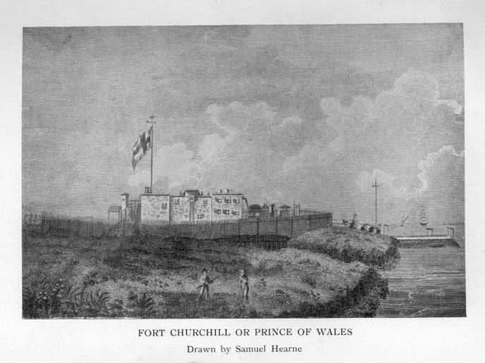 Fort Churchill or Prince of Wales.  Drawn by Samuel Hearne.