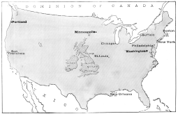 The British Isles and the United States map of The British Isles and the United States