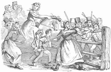 Rebecca and her Daughters.  Ill. Lon. News, 11 Feb., 1843