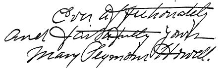 Autograph: "Ever affectionately and faithfully yours,
Mary Seymour Howell."