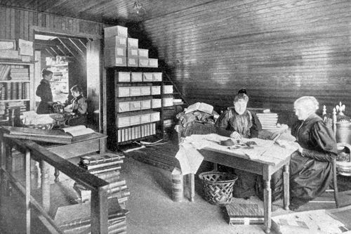 ATTIC WORK-ROOMS WHERE THE BIOGRAPHY WAS WRITTEN.
