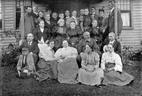 THE ANTHONY FAMILY AT THE REUNION, ADAMS, MASS., JULY 30,
1897.
