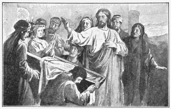 Raising The Widow's Son. "In Him dwelleth all the fulness of the Godhead bodily." Col. 2:9. Illustration.