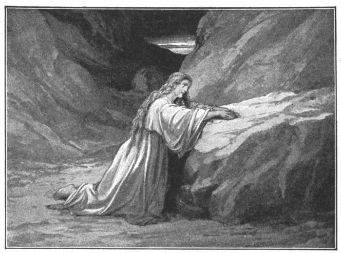 Mary Magdalene's Repentance. "According unto the multitude of Thy tender mercies blot out my transgressions." Ps. 51:1. Illustration.