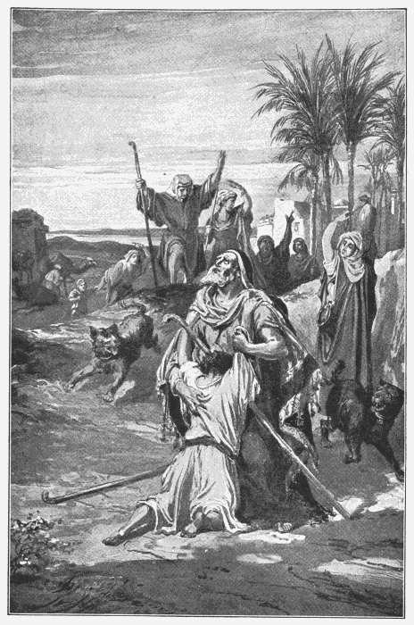 The Prodigal's Return. "This my son was dead, and is alive again; he was lost, and is found." Luke 15:24. Illustration.