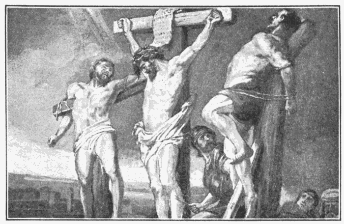 The Penitent Thief. "Thou shalt be with Me in paradise." Luke 23:43. Illustration.