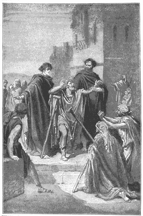 Healing The Lame Man. "In the name of Jesus Christ of Nazareth rise up and walk." Acts 3:6. Illustration.