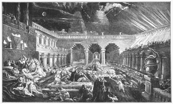 Handwriting On The Wall. "In that night was Belshazzar ... slain, and Darius the Median took the kingdom." Dan. 5:30, 31. Illustration.