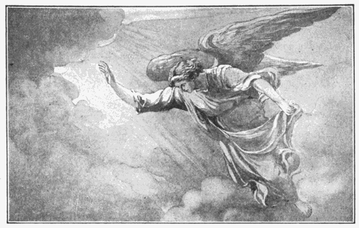 The Third Angel. "If any man worship the beast and his image, ... the same shall drink of the wine of the wrath of God." Rev. 14:9, 10. Illustration.