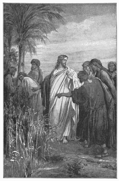 In The Corn-Field On The Sabbath Day. "The Sabbath was made for man, and not man for the Sabbath." Mark 2:27. Illustration.