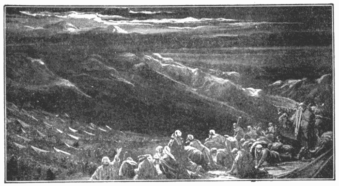 The Giving Of The Law. "Sin, when it is finished, bringeth forth death." James 1:15. Illustration.