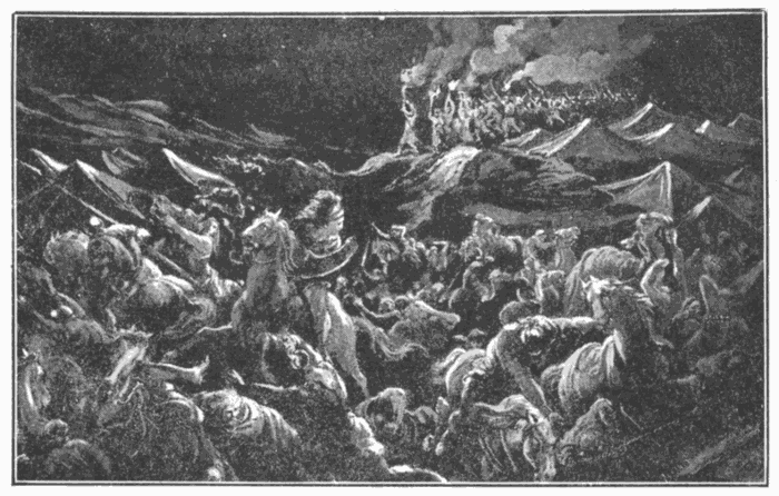 Midianites Put To Flight. "The weapons of our warfare are not carnal." 2 Cor. 10:4. Illustration.