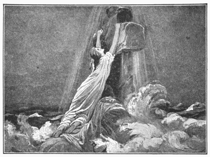 Rock Of Ages. "Simply to Thy cross I cling."—Toplady. Illustration.