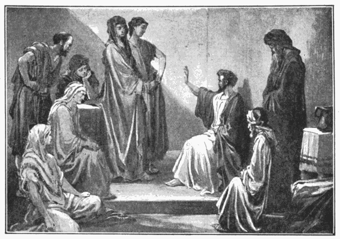 Peter In The House Of Cornelius. "Of a truth I perceive that God is no respecter of persons." Acts 10:34. Illustration.