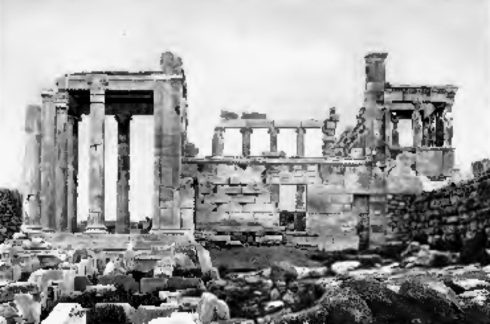 The Erechtheum from the West, Athens The Erechtheum from the West, Athens