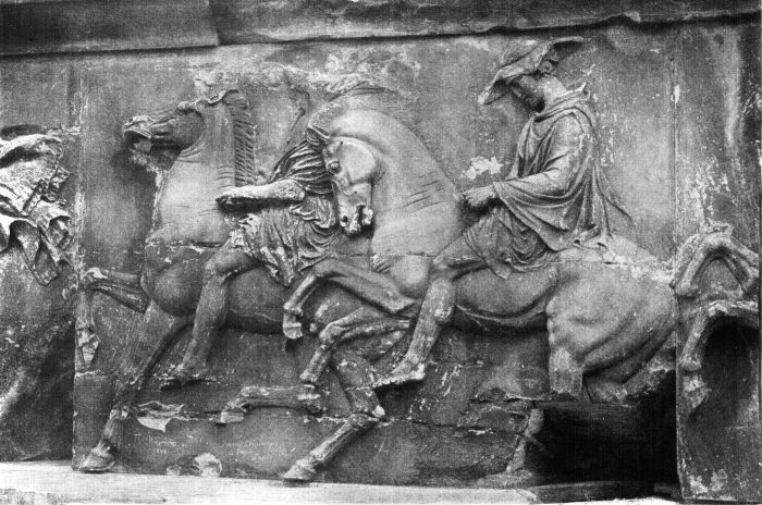 Part of the West Frieze of the Parthenon, Athens Part of the West Frieze of the Parthenon, Athens