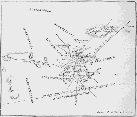Plan of Kimberley and Environs