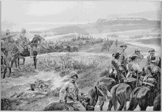 A RECONNAISSANCE IN FORCE WITH GENERAL FRENCH'S CAVALRY NEAR COLESBERG.