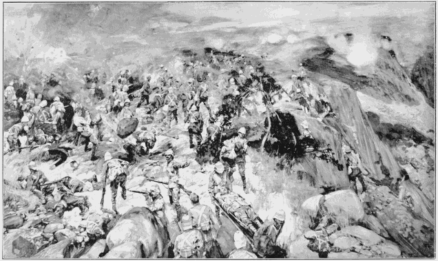 THE SCENE ON SPION KOP-MAJOR THORNEYCROFTS DESPERATE SITUATION.