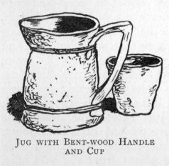 Jug with Bent-wood Handle and Cup