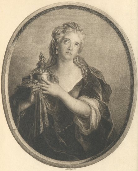 Adrienne Lecouvreur.
After the painting by Charles Coypel