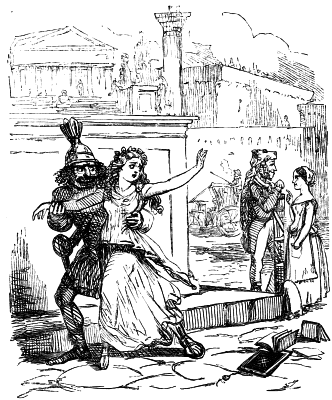 Virginia carried off by a Minion in the pay of Appius.