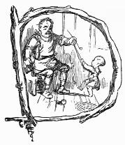 illustrated D with father and child