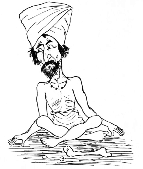 man from India sitting on the floor